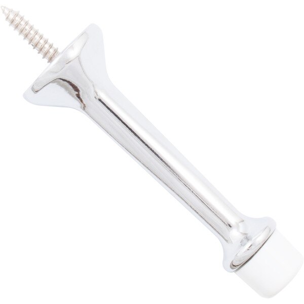 3" HeavyDuty Solid Door Stop Polished Chrome