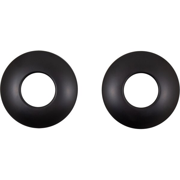 Shower Rod Flange Set with Concealed Screws Matte Black