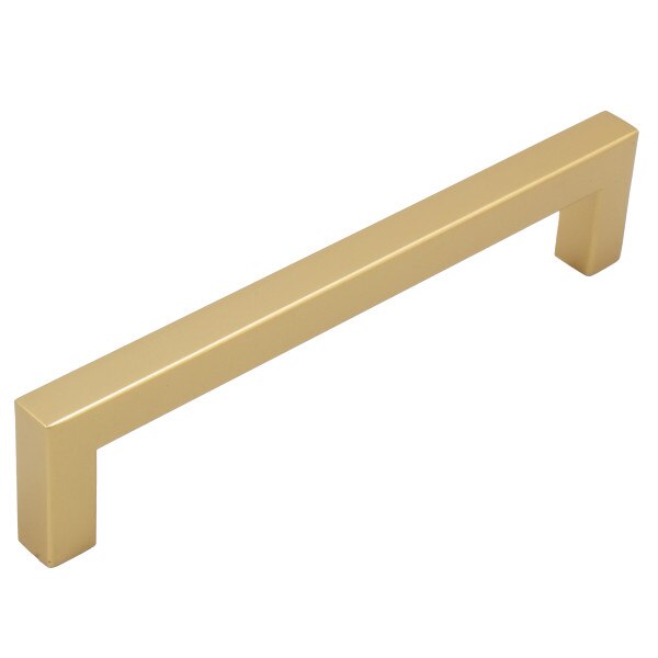 Contemporary Square 128mm Pull - Satin Brass