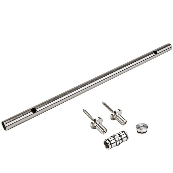 956 24" Sliding Door Track Extension Kit Stainless Steel