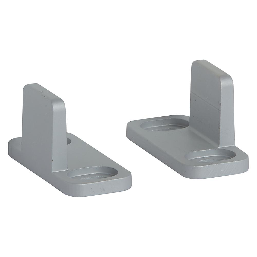 National Hardware - V1072 Metal Double Floor Guide - Gray
