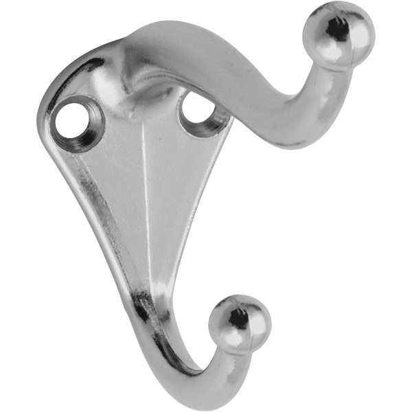 V160 Coat & Hat Hook 2/pk - Nickel