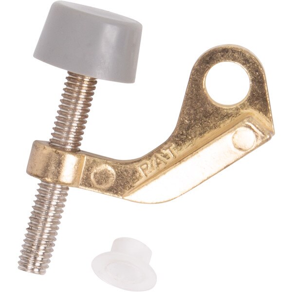 Door Saver Hinge Stop Polished Brass