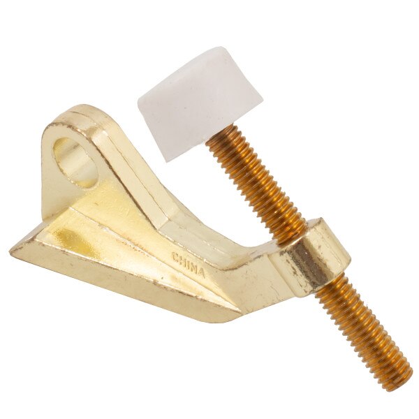 Door Saver Commercial Hinge Stop Polished Brass