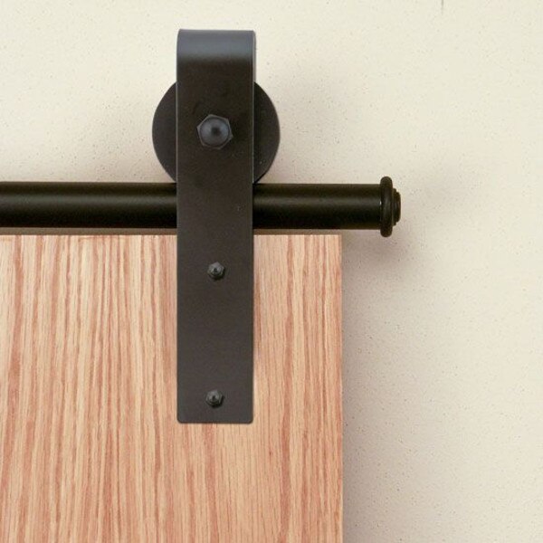 Hook Hardware Set with Short Brackets Matte Black